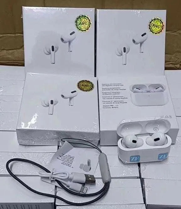 White Wireless Bluetooth Earbuds