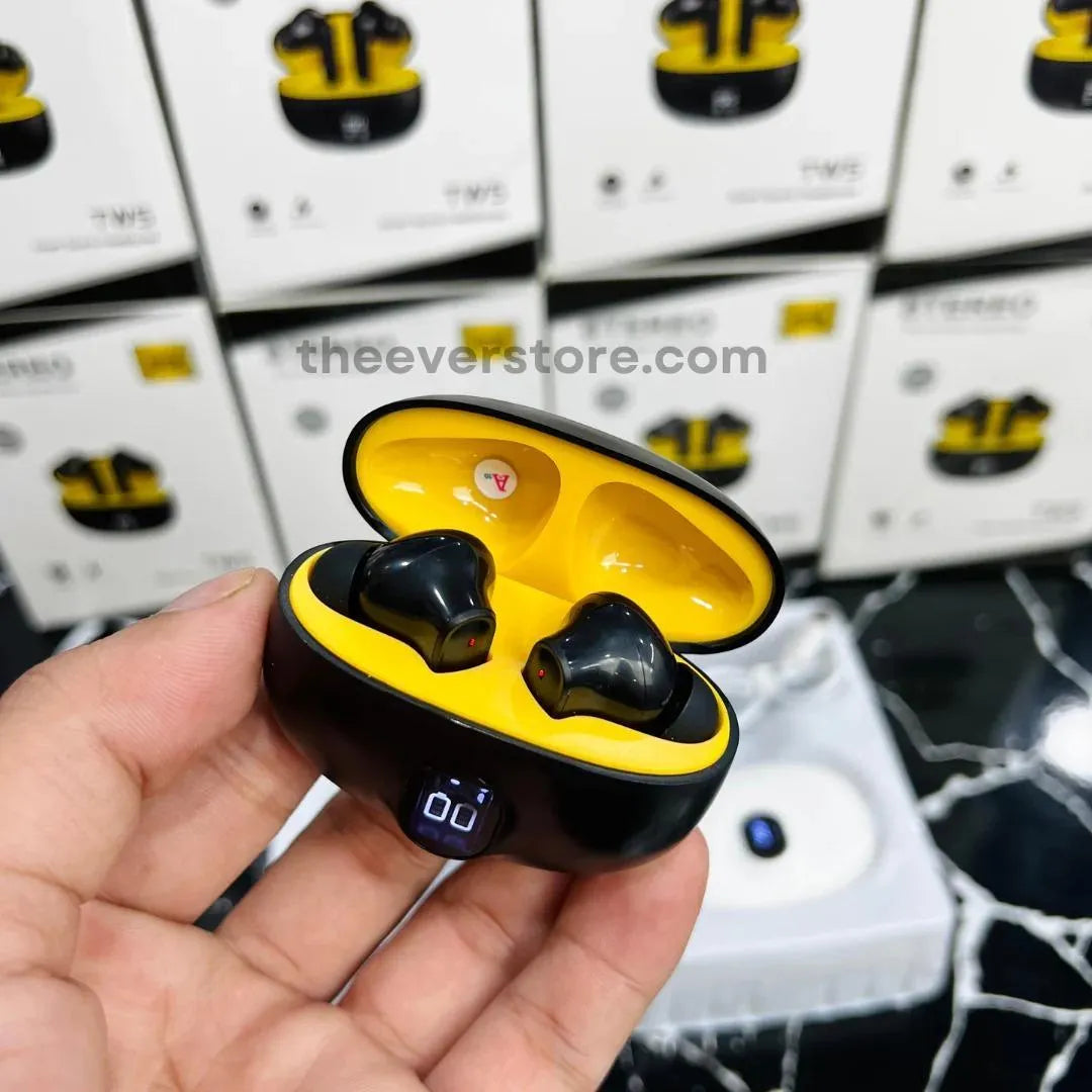 9D Hifi Wireless Earbuds with Noise Cancellation & 24Hr Case