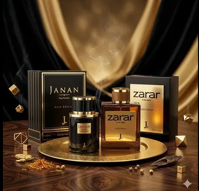 Janan & Zarar Gold Edition Perfume - Buy 1 Get 1 Free | 100ml x 2 Luxury Gift Set For Men