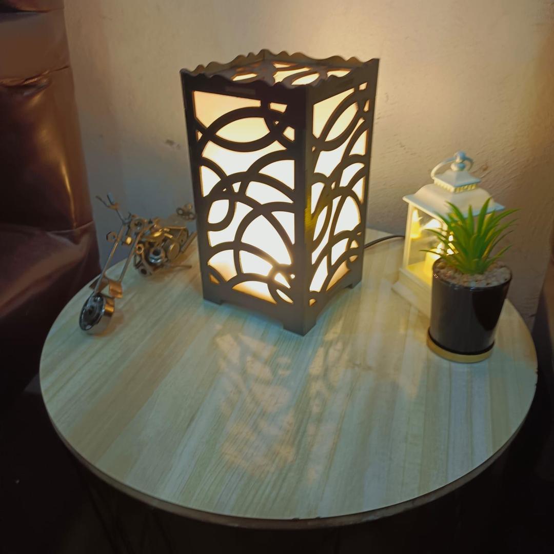 Rechargeable Wooden Table Lamp