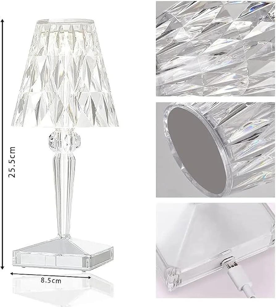 Rechargeable Crystal Table Lamp