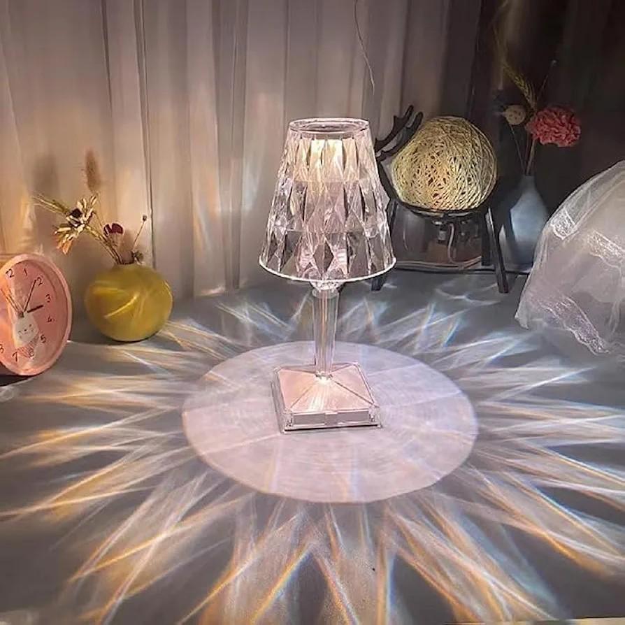 Rechargeable Crystal Table Lamp