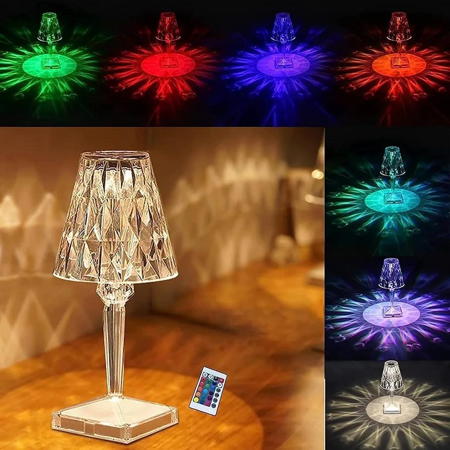 Rechargeable Crystal Table Lamp