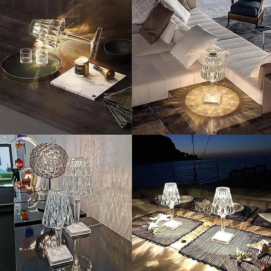 Rechargeable Crystal Table Lamp