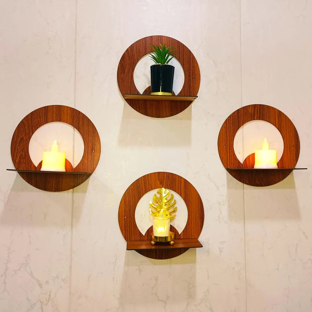 Modern Wooden Wall Shelves