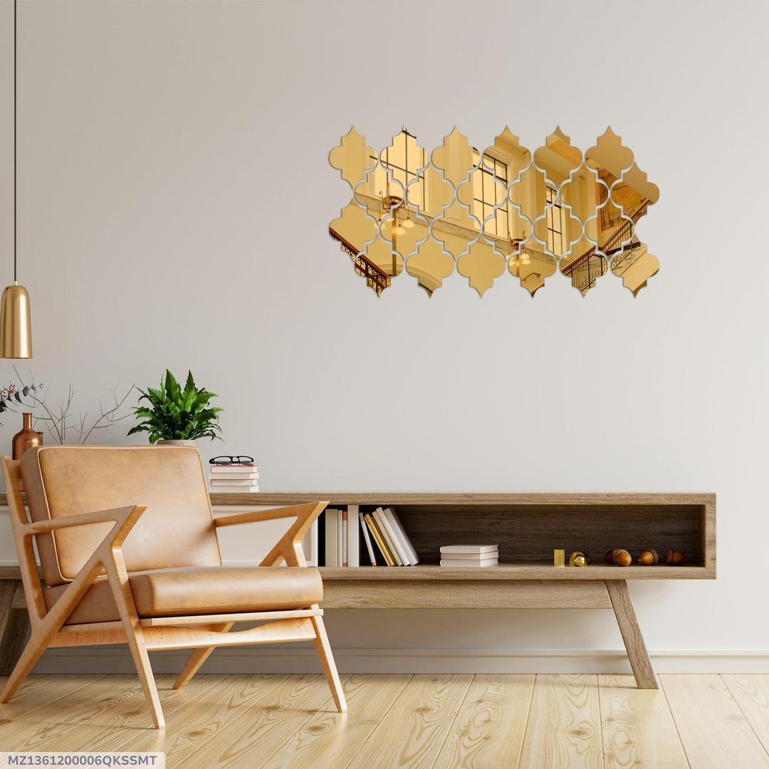 Golden Calligraphy Acrylic Mirror Set