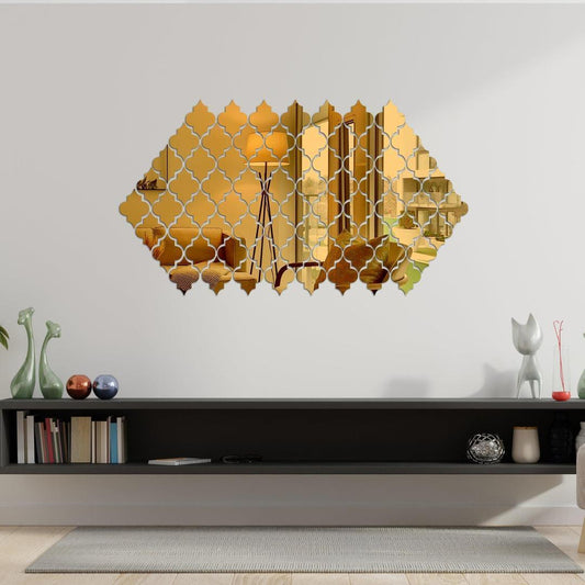 Golden Calligraphy Acrylic Mirror Set