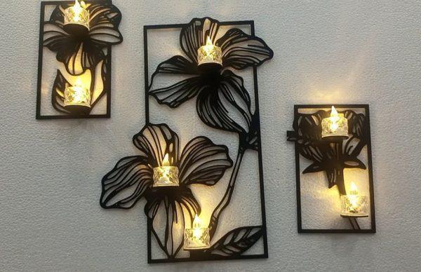 Modern Flower Wall Decor Set