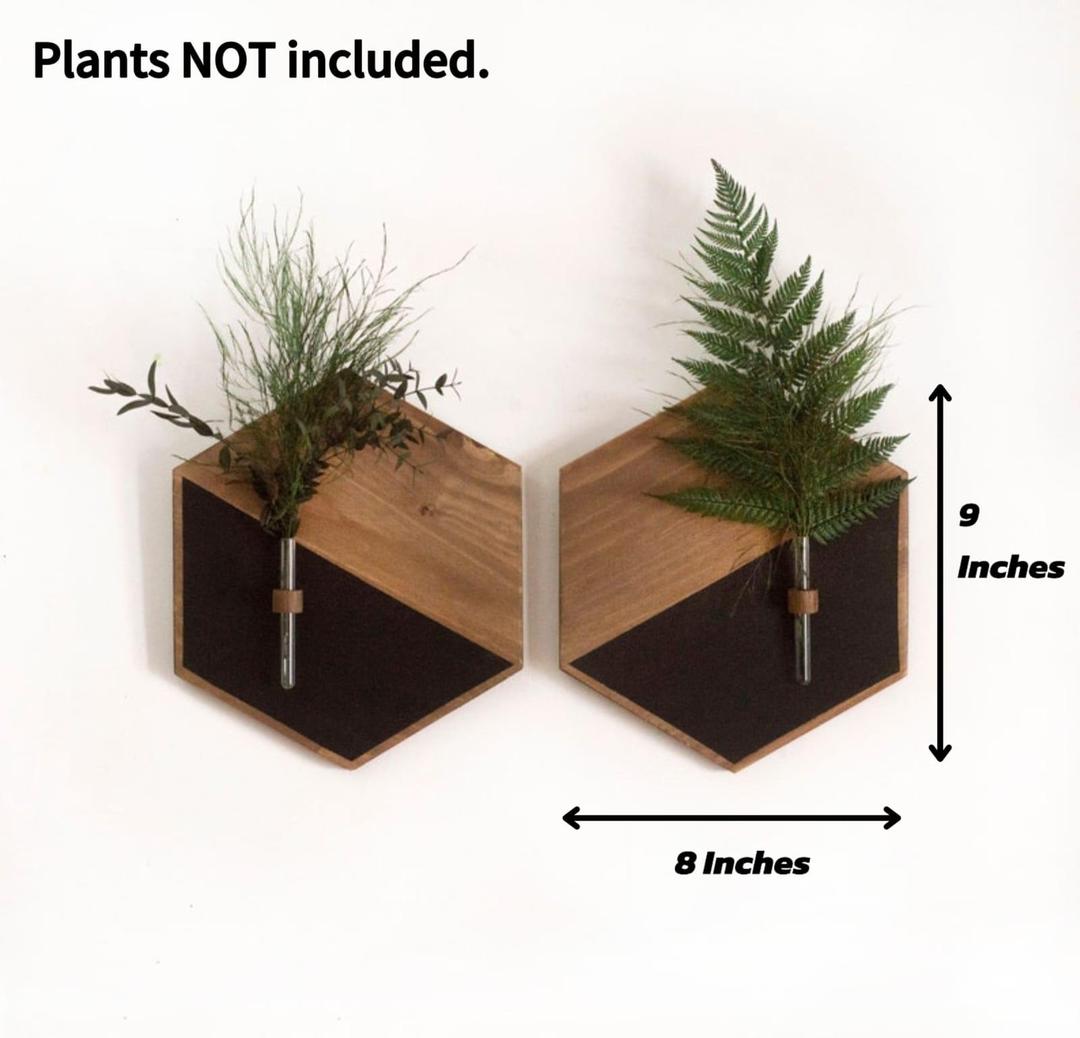 Modern Wood Wall Planters
