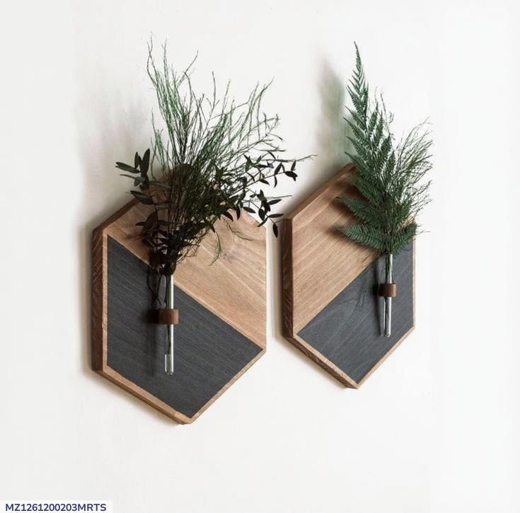 Modern Wood Wall Planters