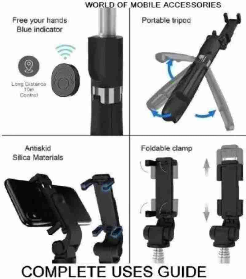 Portable Selfie Stick and Tripod Stand