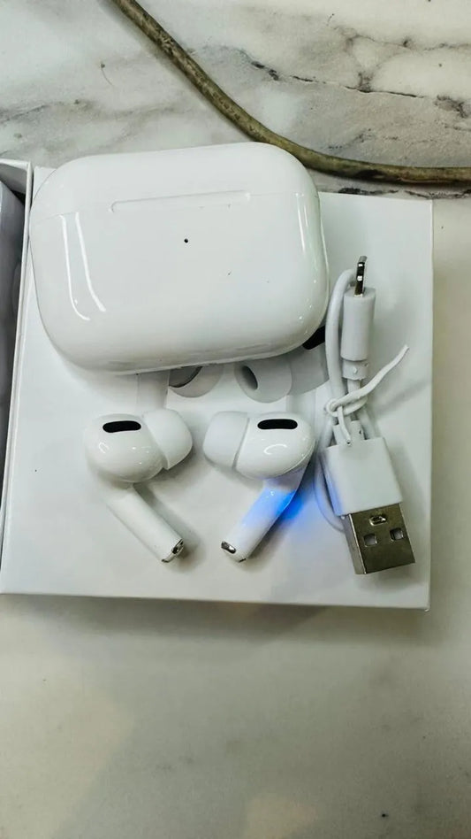 White Wireless Bluetooth Earbuds