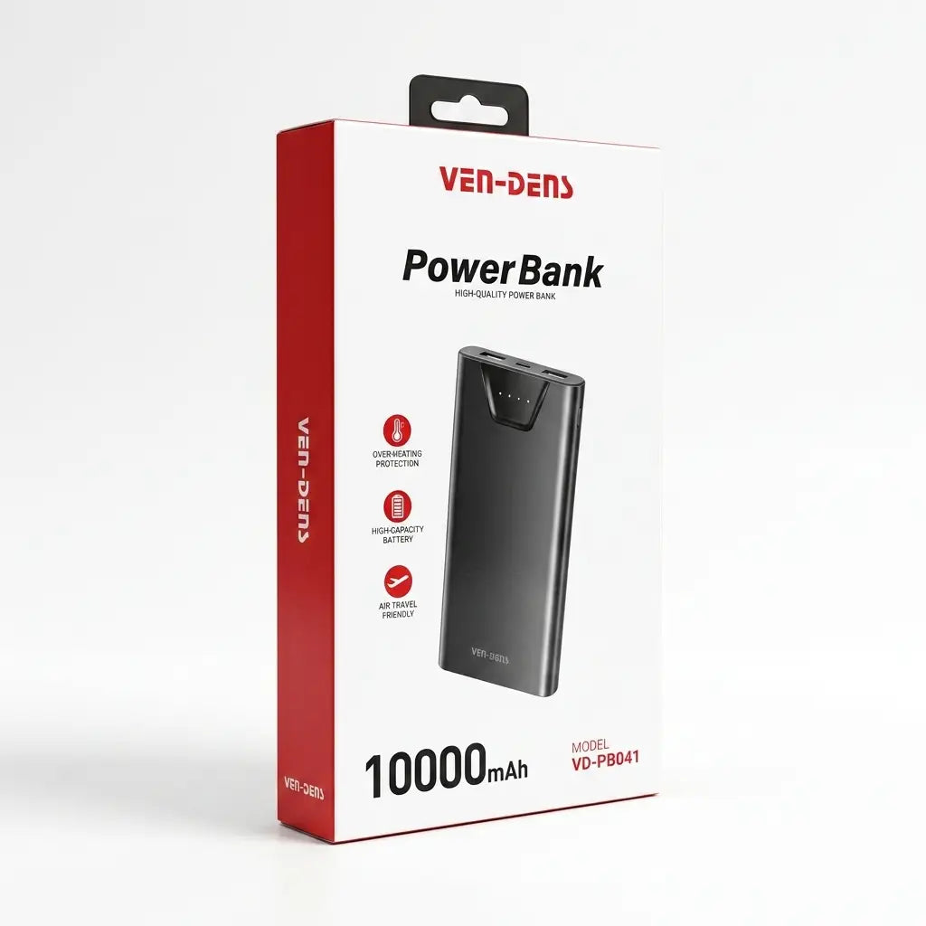 VEN-DENS 10000mAh Portable Power Bank (VD-PB041)