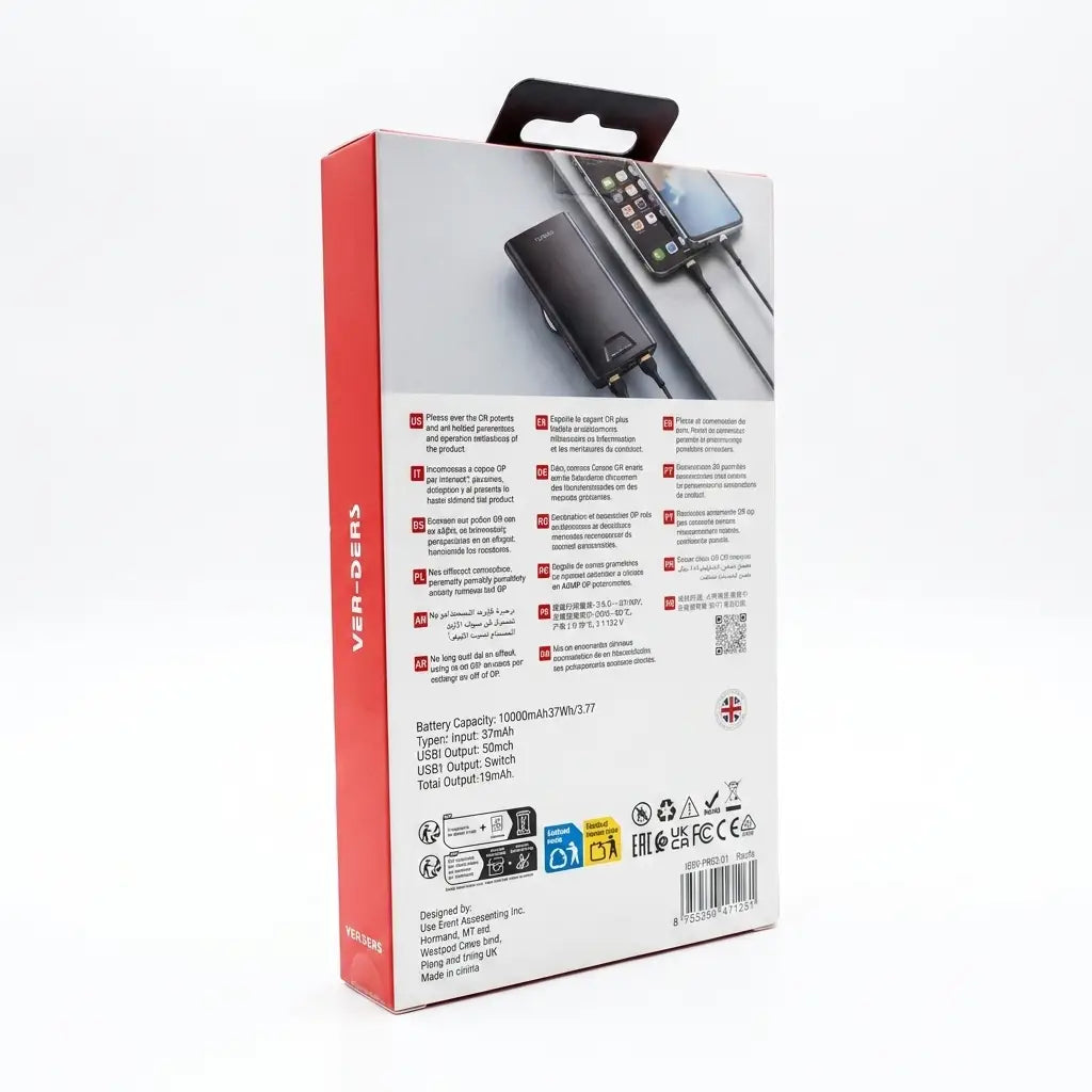 VEN-DENS 10000mAh Portable Power Bank (VD-PB041)
