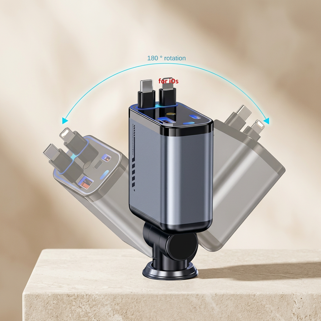 180 Degree Adjustable car Charger