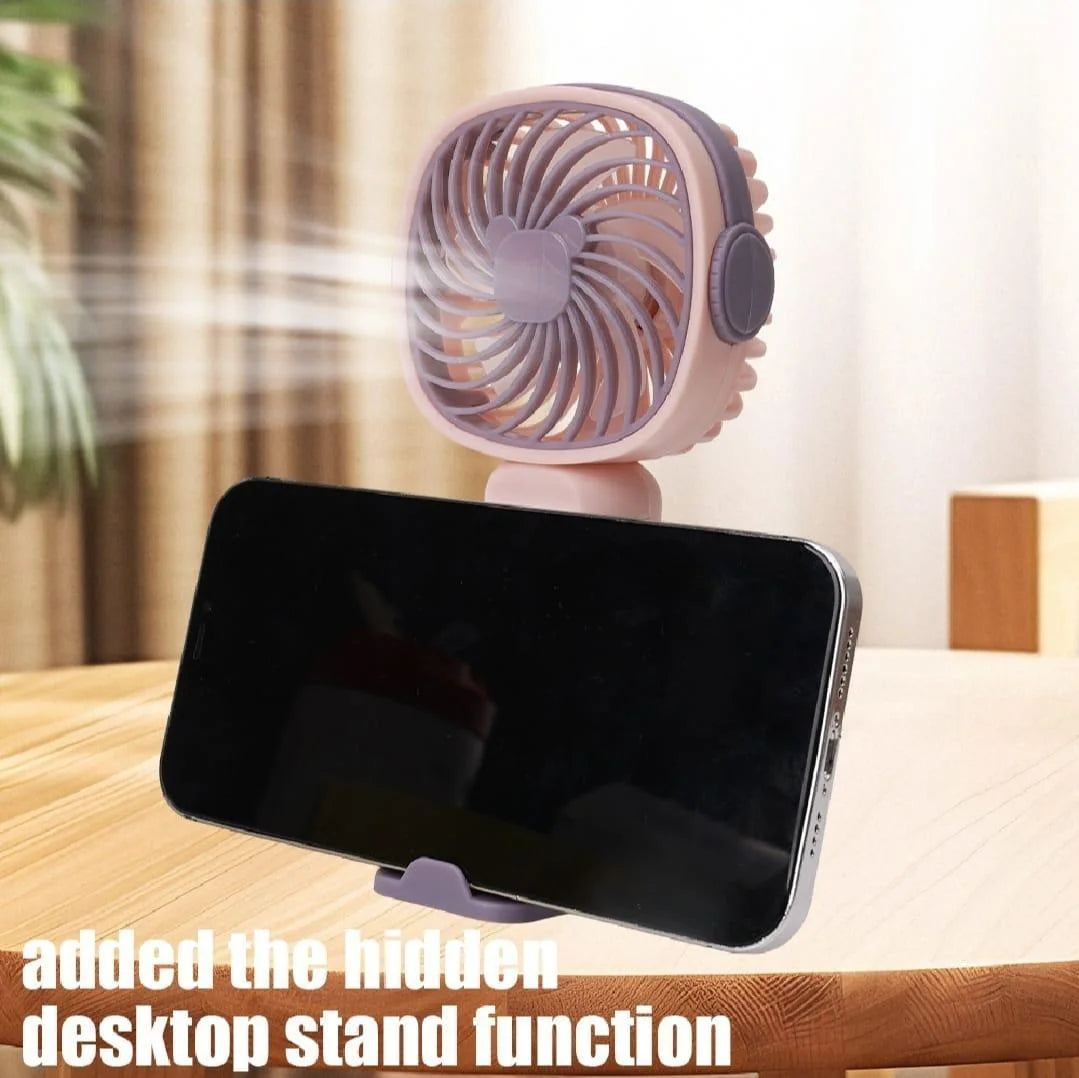 Portable Mobile Phone Holder Fan