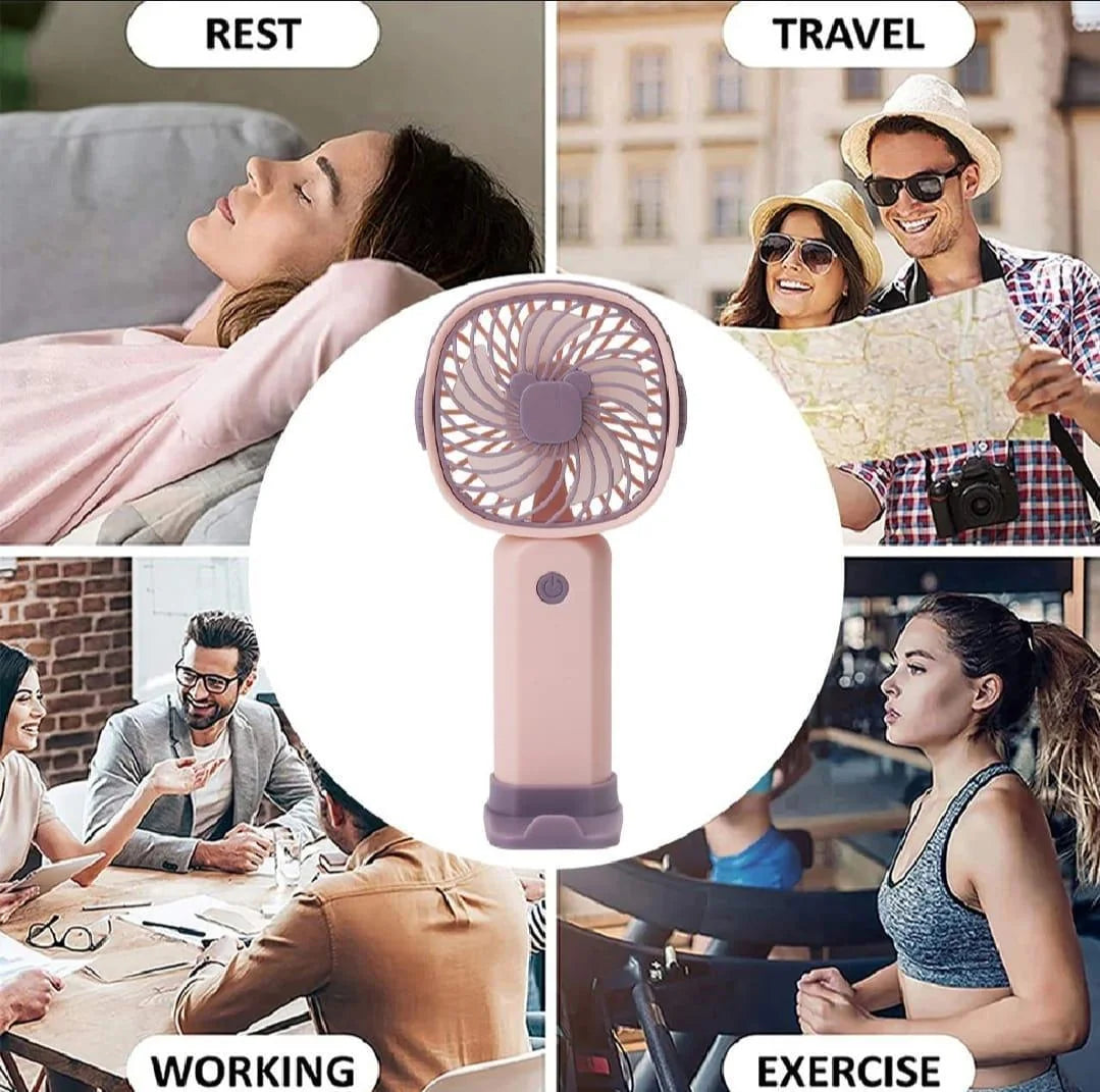 Portable Mobile Phone Holder Fan