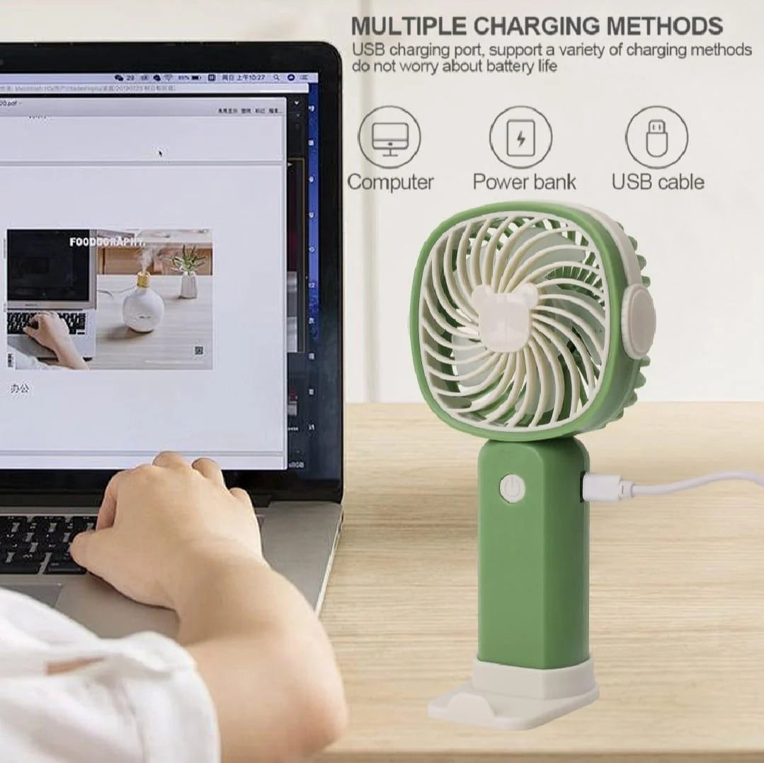 Portable Mobile Phone Holder Fan