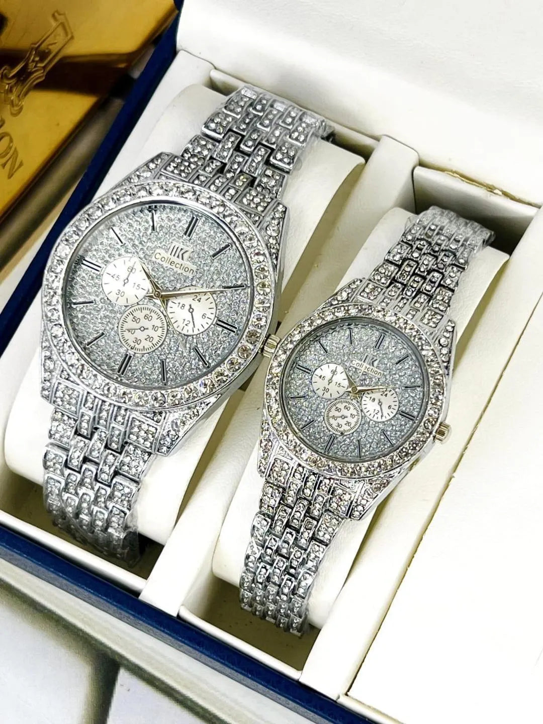 Unisex Rose Couple Watch