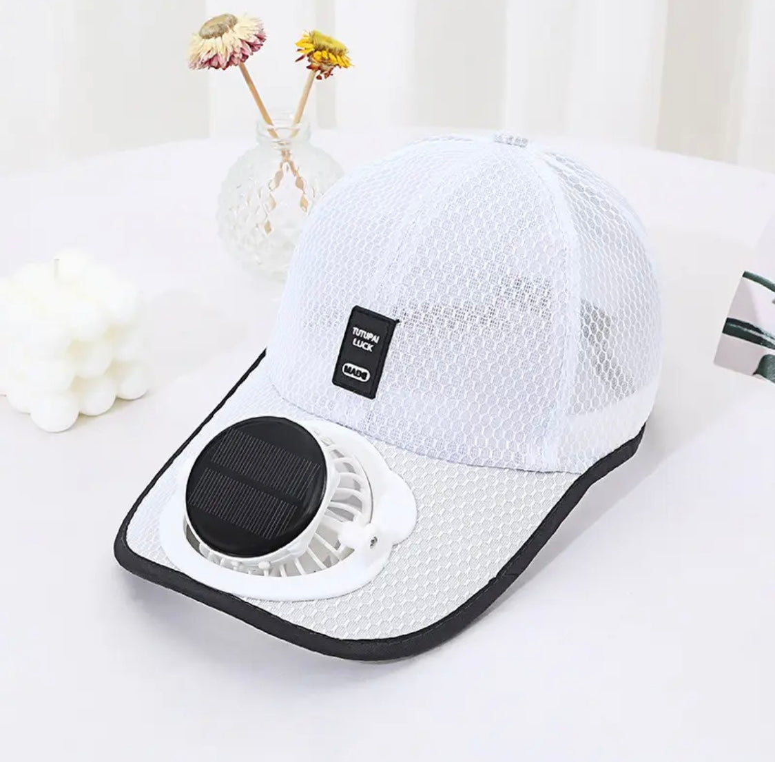 Solar Charging Fan Cap For Unisex Outdoor Sports