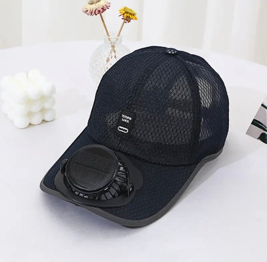 Solar Charging Fan Cap For Unisex Outdoor Sports