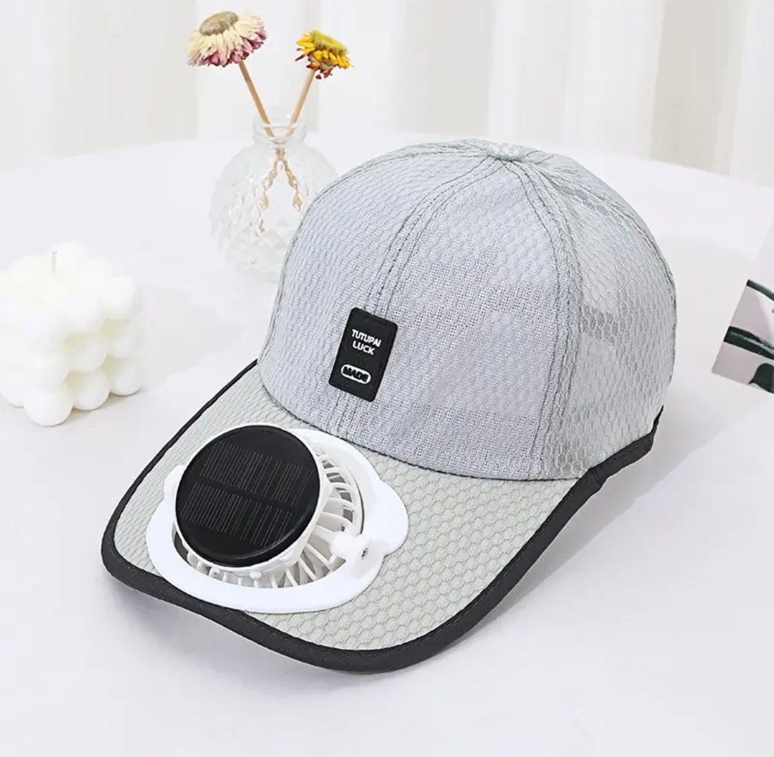 Solar Charging Fan Cap For Unisex Outdoor Sports