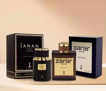 Janan & Zarar Gold Edition Perfume - Buy 1 Get 1 Free | 100ml x 2 Luxury Gift Set For Men